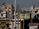فري برس   حمص باباعمرو قصف  الحي لليوم 25 على التوالي 28 2 2012 ج1