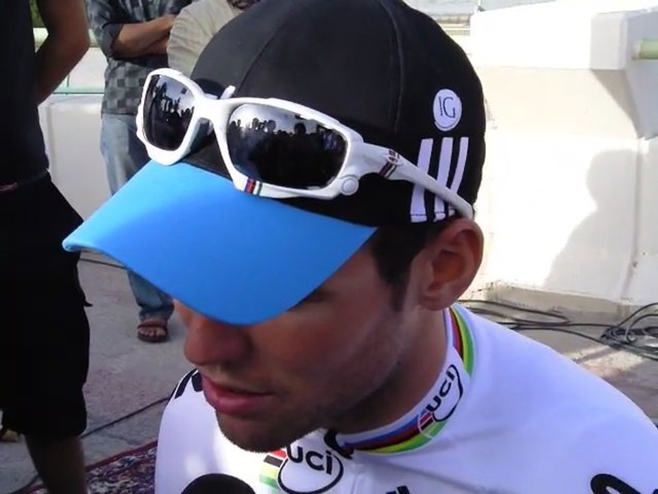 Cavendish pleased after stage 5 win at 2012 Tour of Qatar
