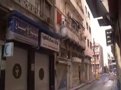 فري برس حمص الحمدية اثار الدمار 27 2 2012