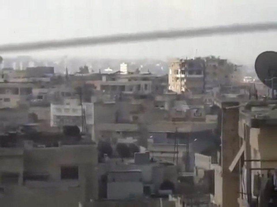 فري برس حماة المحتلة  حي الاربعين اصوات اطلاق النار 26 2 2012