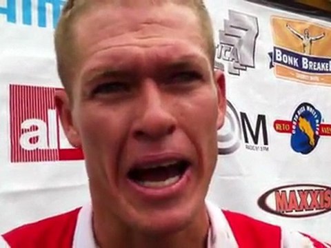 Rom Akerson (Specialized) talks to Cyclingnews after finishing second on stage 2 of La Ruta de los Conquistadores.