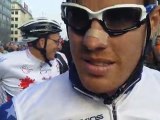 Tyler Farrar on the start line of the 2011 World Championship road race