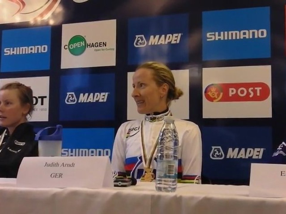 Judith Arndt on winning gold in the 2011 womens' World Championship Time Trial