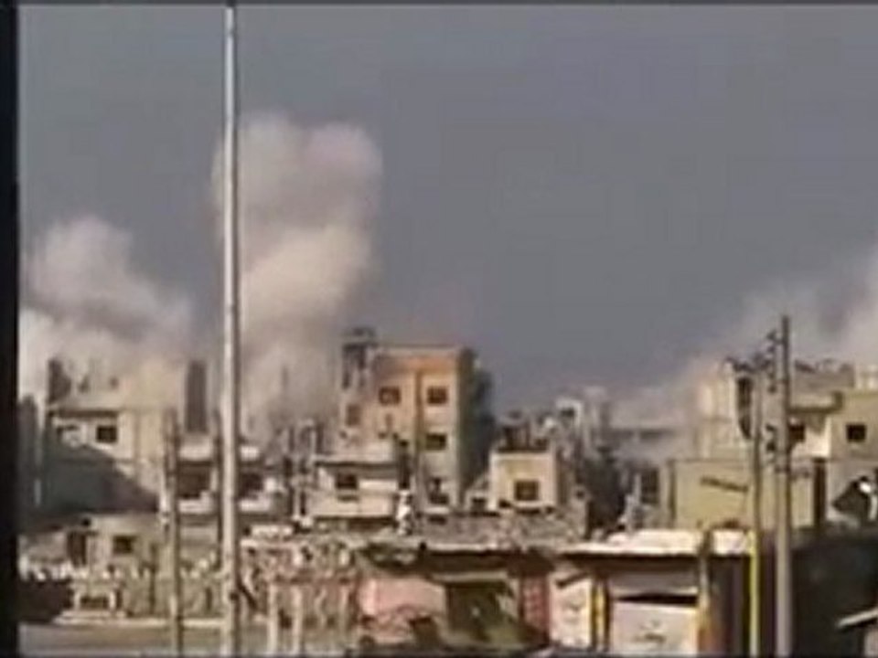 فري برس  حمص باباعمرو قصف الحي لليو م24 على التوالي 27 2 2012 ج1