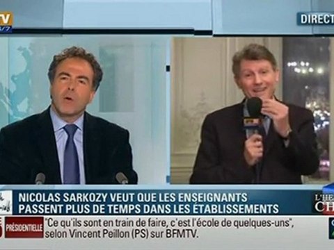 Vincent Peillon Vs Luc Chatel 28/02/2012 BFMTV