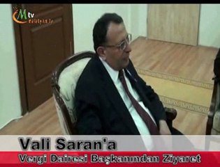 Vali Saran Vergi Dairesi Başkanını Makamında Kabul Etti