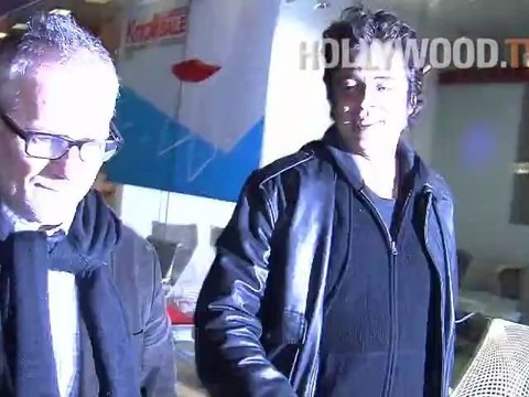 Benicio Del Toro dines at Madeo restaurant