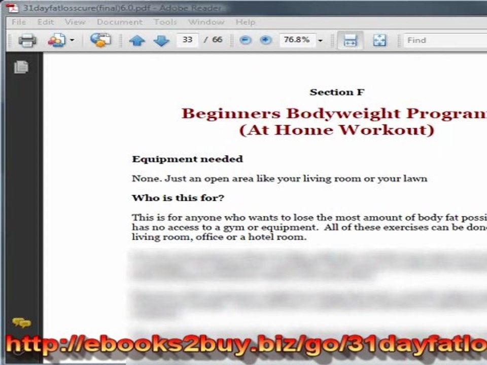 31 Day Fat Loss Cure