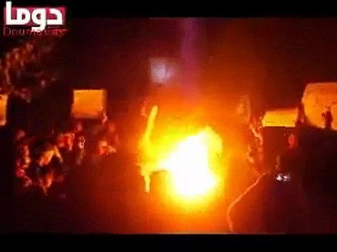 فري برس دوما جمعة سننتفض لأجلك يا بابا عمر مظاهرة 28 2 2012