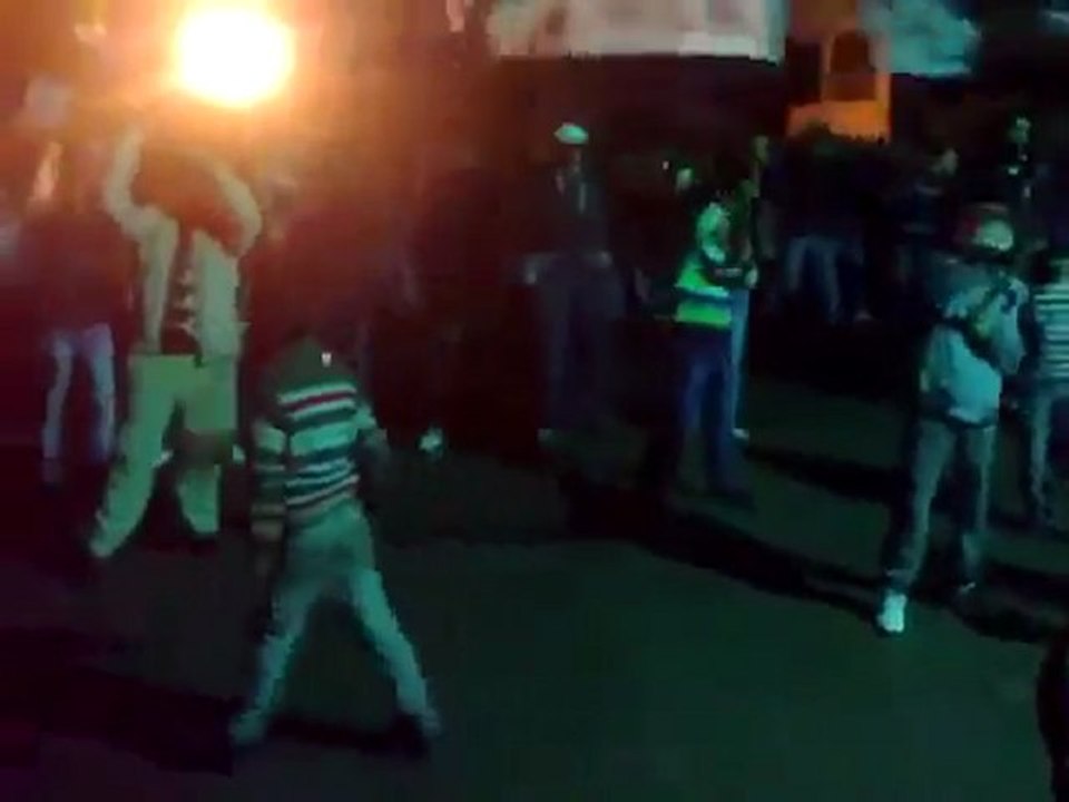 فري برس  دمشق حي برزة الدمشقي مسائية نصرة لحمص  28 2 2012