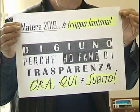 CONTUNUA LO SCIOPERO DELLA FAME MATERA 6-3-2012