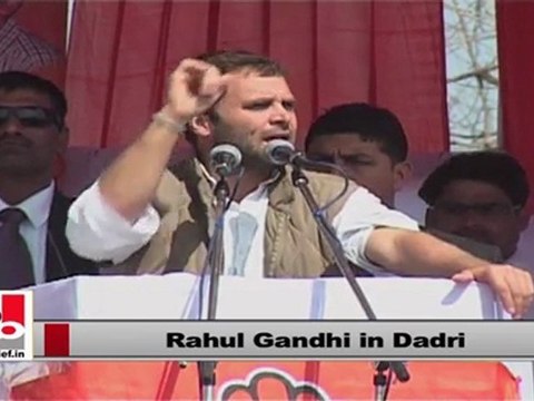 Rahul Gandhi in Dadri explains about welfare policies by the UPA Government