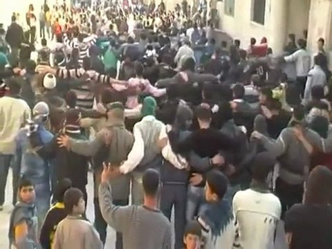 فري برس ريف دمشق ضمير مظاهرة ابطال مدينة ضمير 6 3 2012