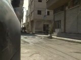 فري برس ريف دمشق ضمير دخول الامن و الشبيحة الى مدينة ضمير6 3 2012