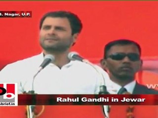 Rahul Gandhi in Jewar questions blind promises made by the non-Congress parties