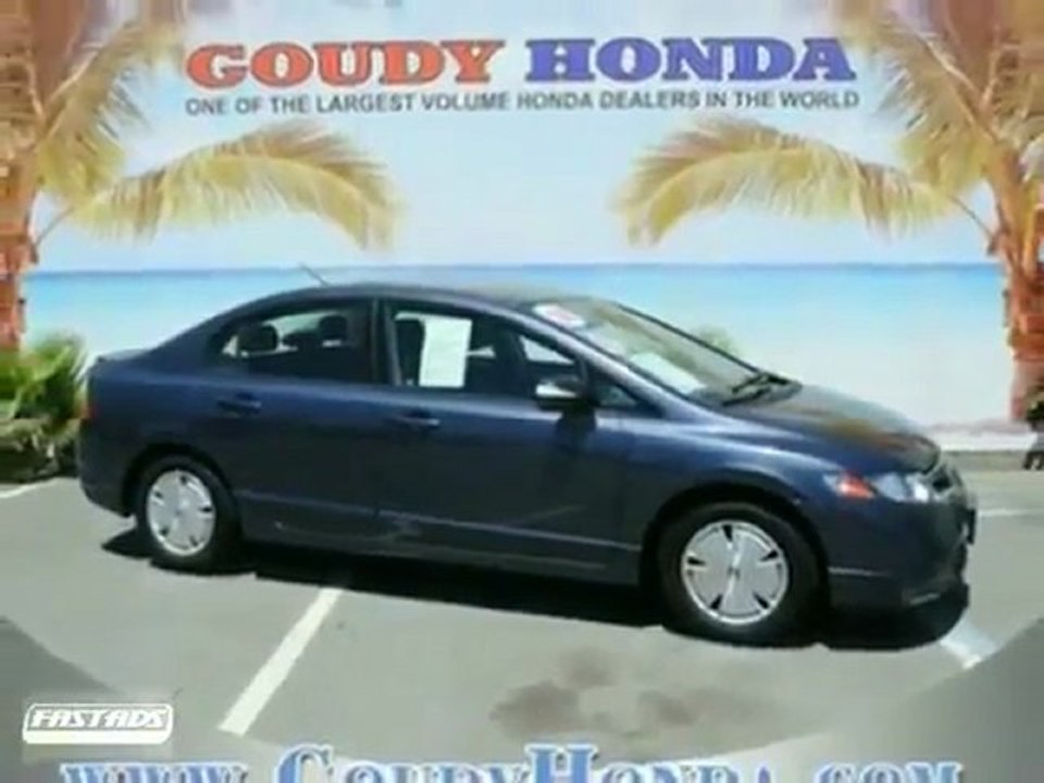 Used 2008 Honda Certified Civic Hybrid by Goudy Honda Los Angeles