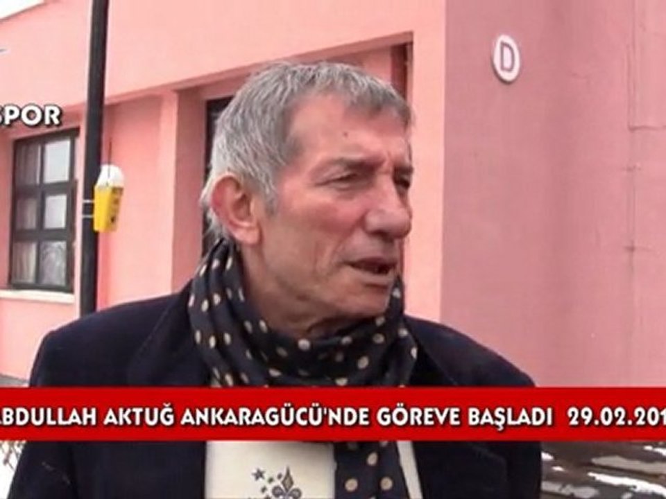 Abdullah Aktuğ, Ankaragücü'nde göreve başladı..