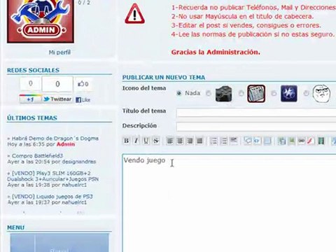 Tutorial de como subir una imagen de tu pc al foro