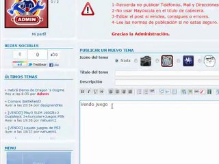 Tutorial de como subir una imagen de tu pc al foro