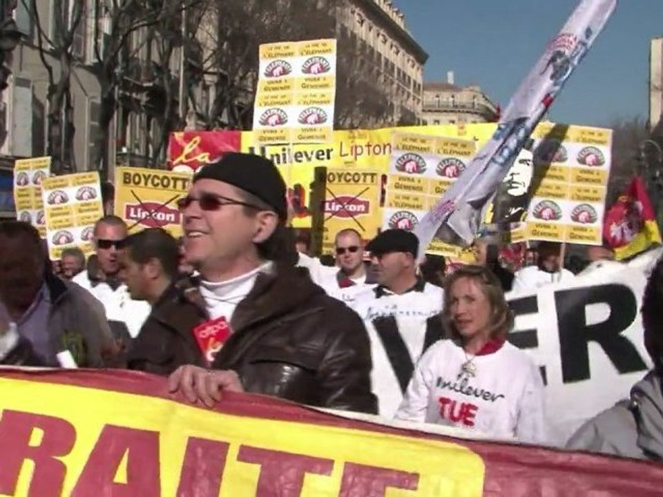 Journée européenne contre l'austérité: manifestation à Marseille