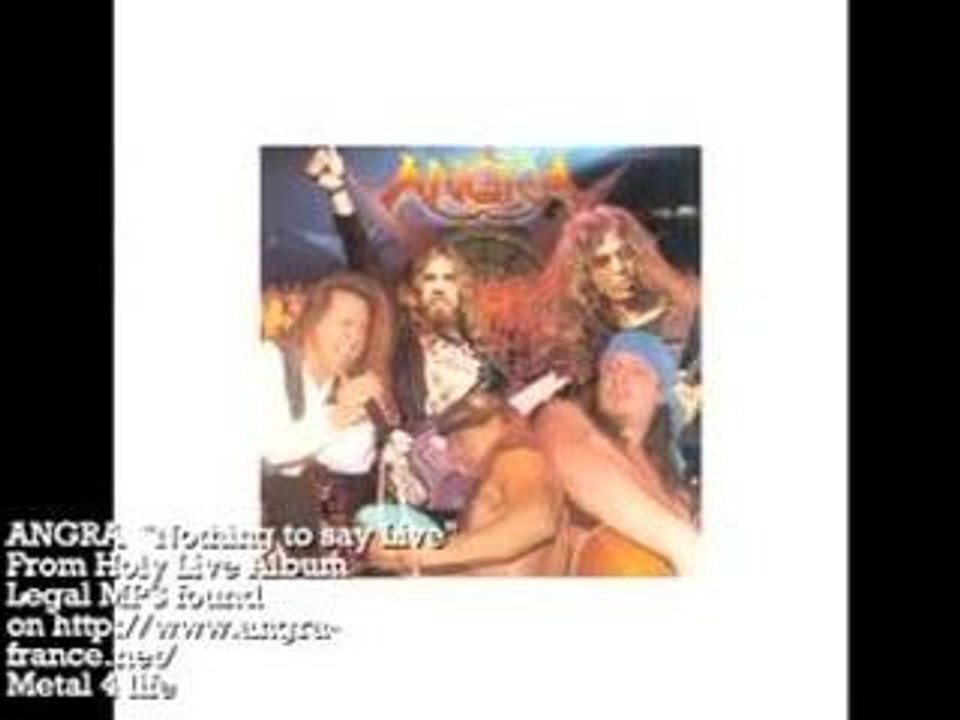 Angra "nothing to say live"