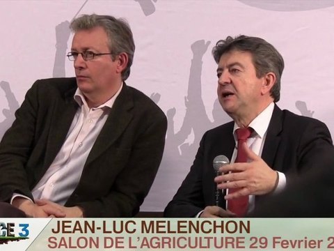 SIA 2012 : conférence de presse jl Mélenchon salon de l'agriculture