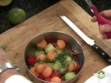 Mint and Basil Melon Salad with Champagne and Watermelon