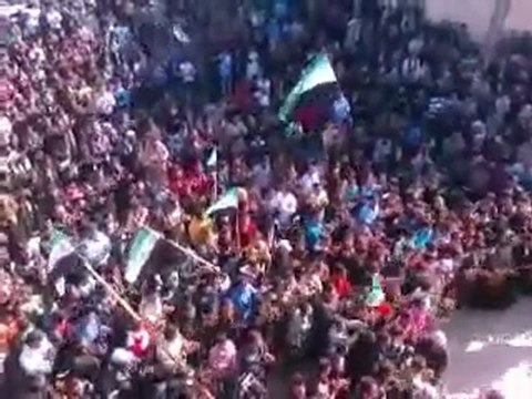 فري برس حماة المحتلة اللطامنة مظاهرة حاشدة لابطال البلدة29 2 2012