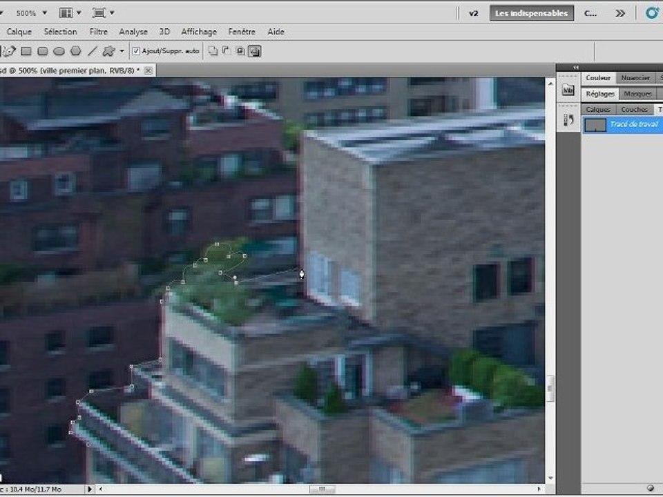 Adobe Photoshop CS5 : Détourer une photo en premier plan