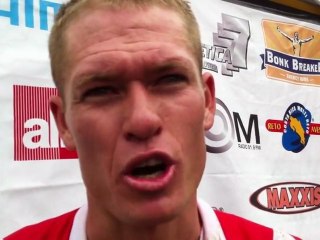 Rom Akerson (Specialized) talks to Cyclingnews after finishing second on stage 2 of La Ruta de los Conquistadores.