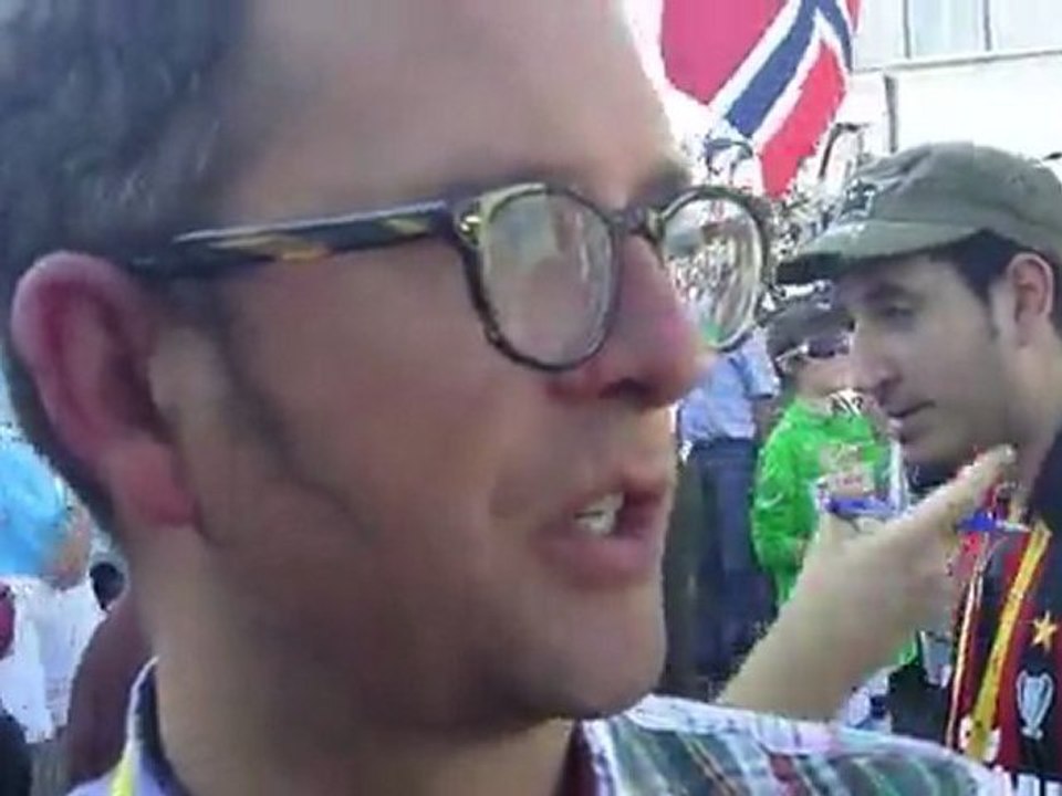 Vaughters on stage 9 of the 2011 Tour de France