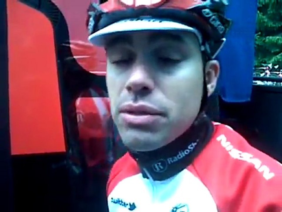 Philip Deignan talks after stage 15 of the 2011 Giro d'Italia