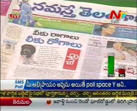 Live Show with KSR News Papre Headlines 29th Feb 2012