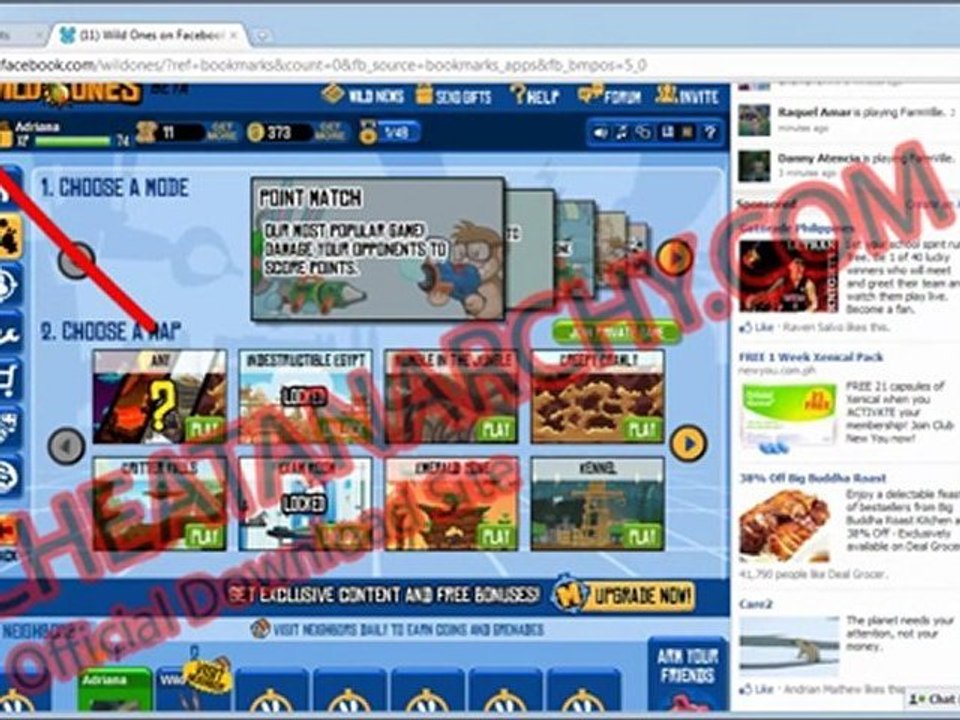 how to do the red color hack on wild ones (facebook)