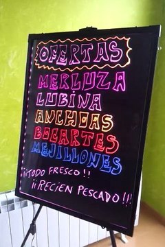 Pizarras Led - Luminosos como luz neon