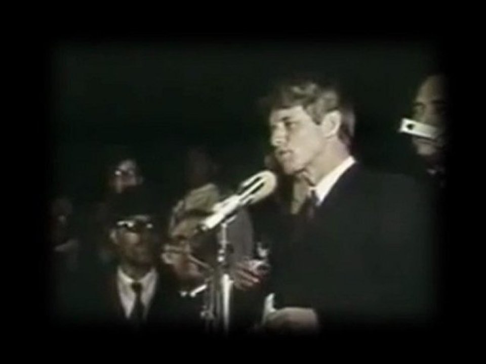 Kennedy - Reaction to the death of Martin Luther King - The Greatest Speech