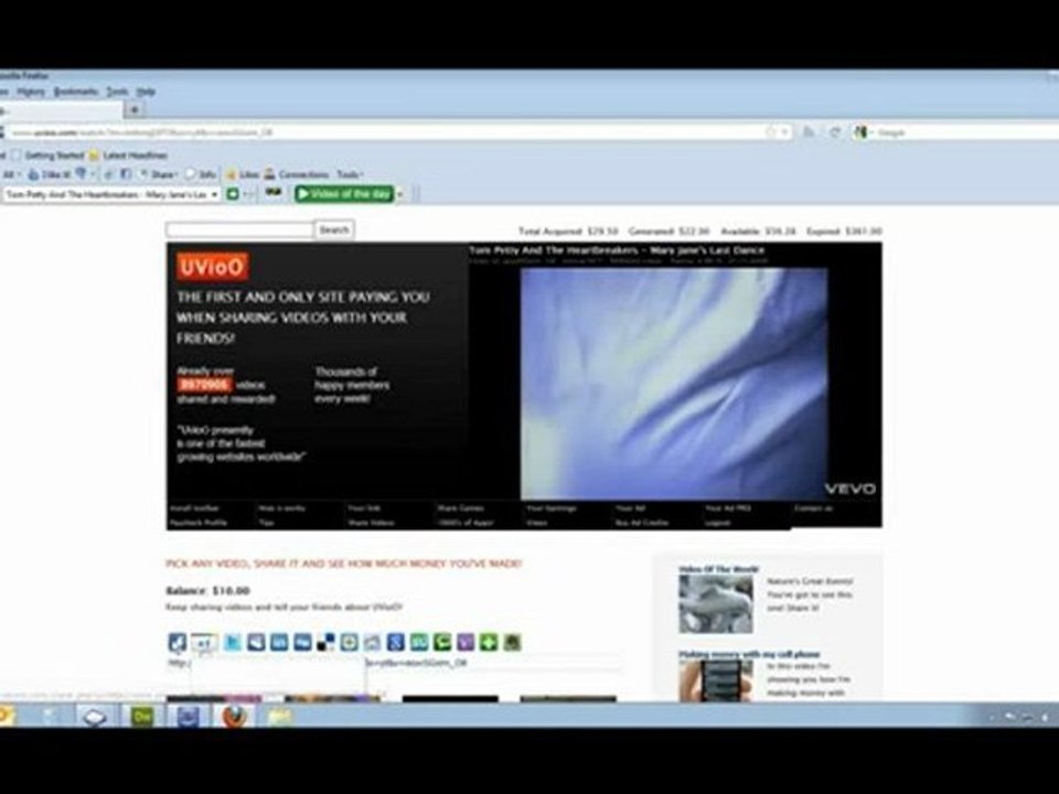 Share videos and get paid