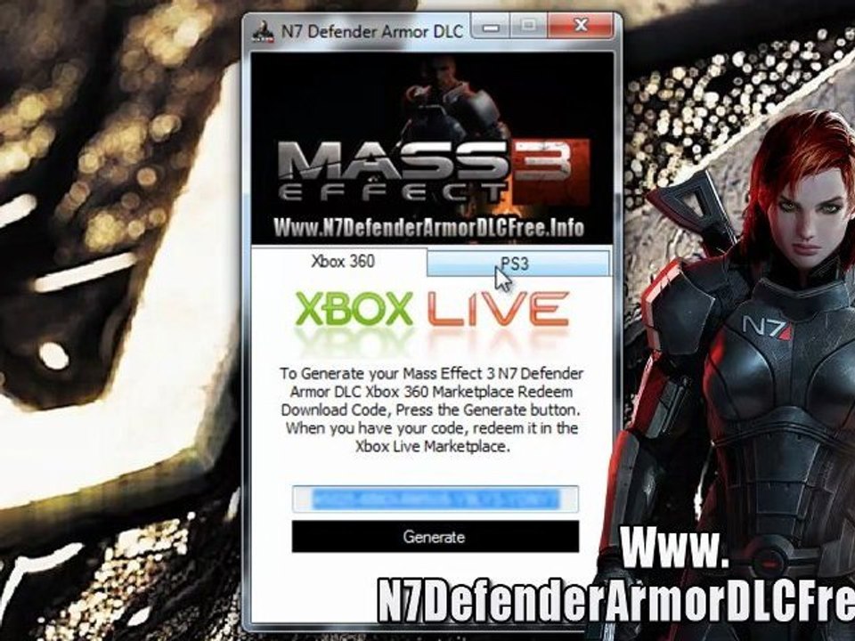 Mass Effect 3 N7 Defender Armor DLC Free Download