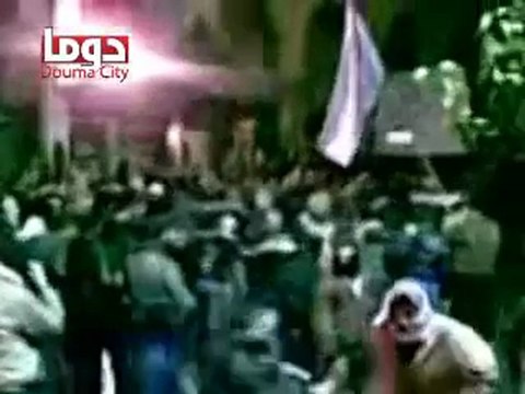 فري برس ريف دمشق دوما جمعة سننتفض لأجلك يا بابا عمر 29 2 2012 ج1
