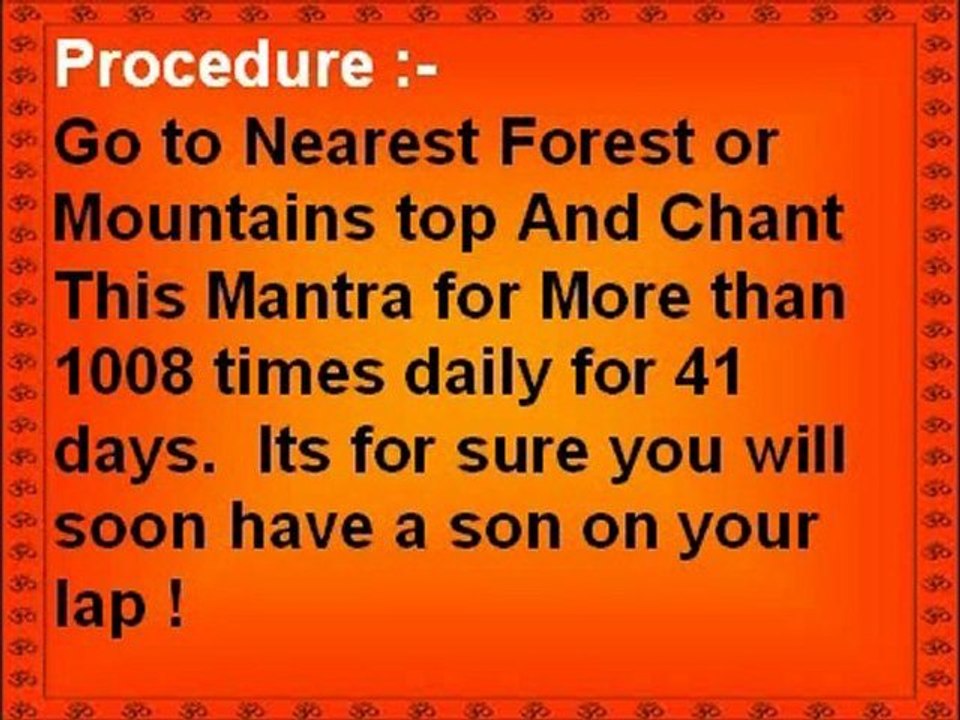 Santan Gopal Mantra - This Mantra can Give You A Male Child Divine India 2012 Reasearch