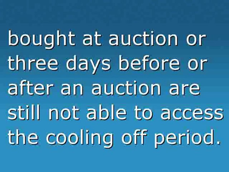 Buyer Cooling Off Period To Change For Home Buyers