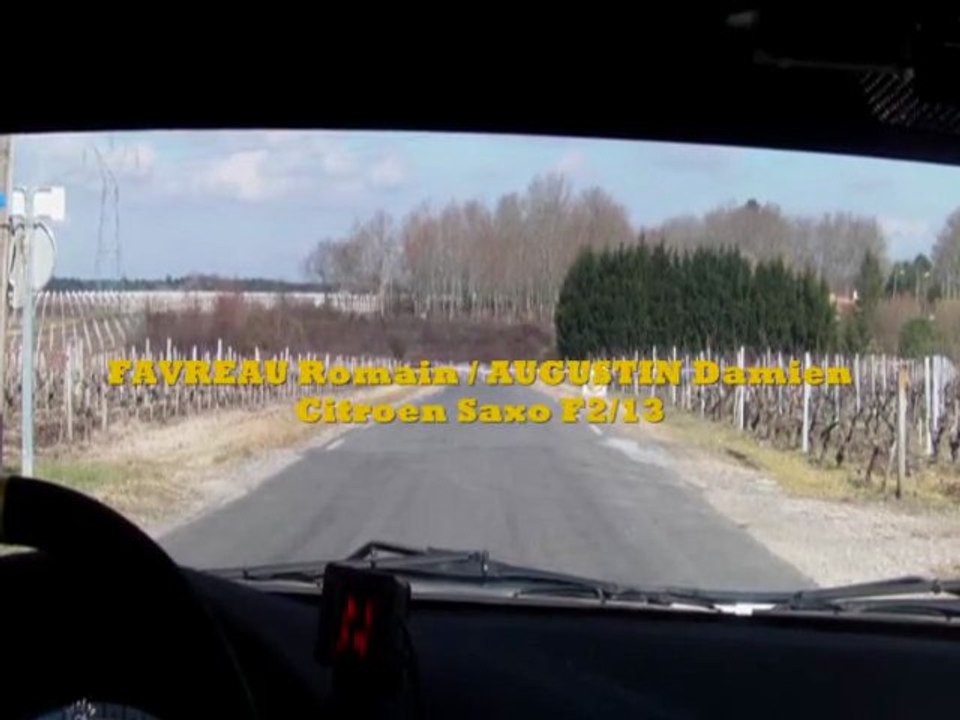 Rallye de la Fougère - Favreau / Augustin - ES6 - Cam' Embarquée