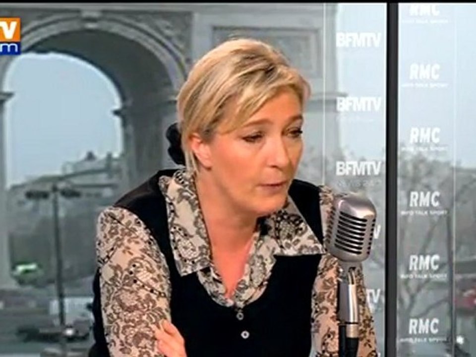 Le Pen sur BFMTV : Hollande et Sarkozy "mènent...