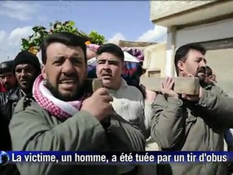 Syrie: funérailles d'un homme dans la région de Homs