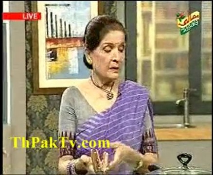 Handi Zubaida Tariq 1st March 2012[green masala drum sticks -Prt 3