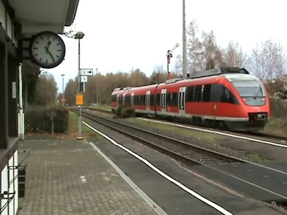Bahnhof station kottenforst talent br644 stopps