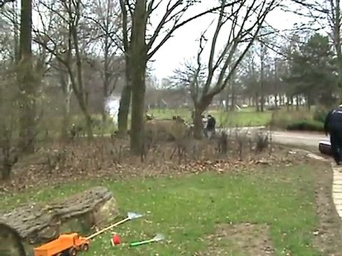 BR96 Publikumszug fährt aus dem Bahnhof Dampfbahn Leverkusen