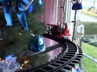 Amazing Christmas Tree with a train in it