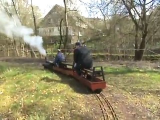 Platzrunde mit 7,25 Zoll Köf beim Dampfbahnclub Sprockhoevel