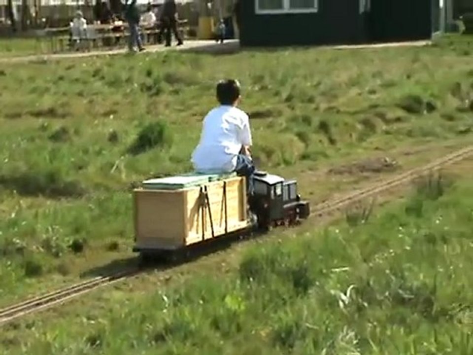 Wieder rast die Köf über die freie Strecke DBC Sprockhoevel